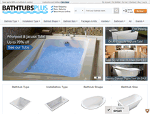 Tablet Screenshot of bathtubsplus.com